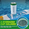 CACSPS Inflatable Tanning Pool Lounger Float - 4 in 1