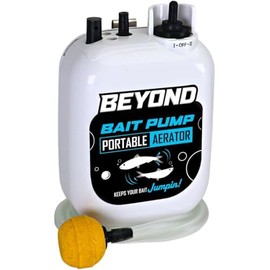 Beyond Bait Pump Portable Live Bait Aerator - Long Lasting Battery Powered Bubbler - 2-Pack
