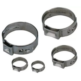 TJ Longda 25 Pieces Stainless Steel Single Ear Hose Clamps Size 7/8" or 23.5 mm