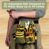 Tools Pouch with Adjustable Belt, Durable Utility Tool Holder for