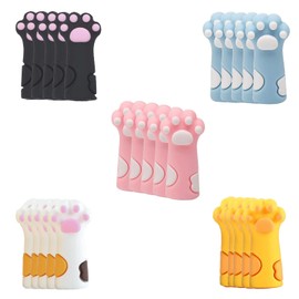 25PCS Multicolor Cat Row Knitting Needle Stoppers,Crochet and Knitting Accessories,Can Also be Used as Pencil Cover,Pencil Protector,Knitting Needle Point Protectors,for Crocheting,Sewing and Weaving