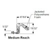 Therma-Tru Doors Therma-Tru 81 Replacement Weather Stripping (Medium Reach Bronze)