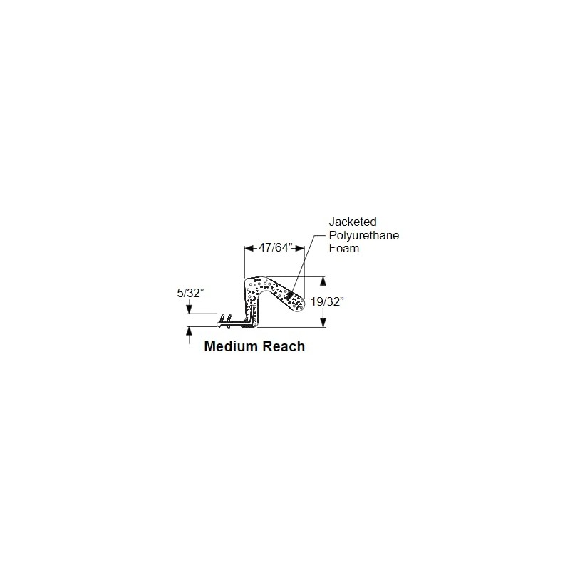 Therma-Tru Doors Therma-Tru 81 Replacement Weather Stripping (Medium Reach Bronze)