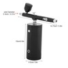 0.3mm Black Mini Air Compressor Spray Gun Airbrush Set 7CC