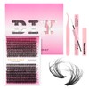 XIUSUZAKI DIY Lash Extension Kit Individual Lash Clusters Kit 280Pcs