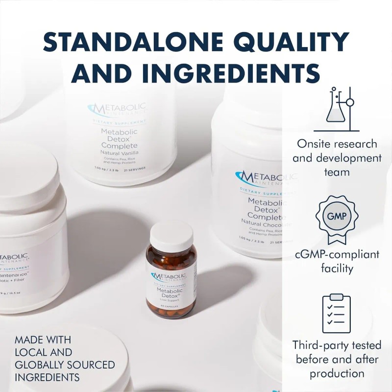 Metabolic Maintenance Vitamina C 500mg 90 Cápsulas Tamponada