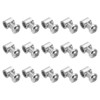 PATIKIL 5.3x6mm Wire Rope Clip 15 Metal Cable Clamp 3.5mm
