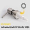 Stainless Steel Liquid Soap Dispenser Pump 2 Pcs Lotion Dispenser