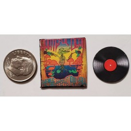 Dollhouse Miniature Record Album 1" 1/12  Rock  The Grateful Dead Exposition