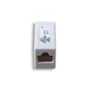 Cablelera Inline Coupler Cat6, Female RJ45 to Female RJ45, White