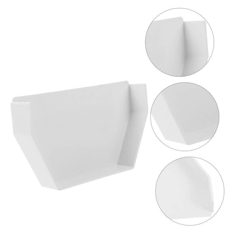 DOITOOL Rain Gutter End Plug Downspout Attachment Guttering End Cap