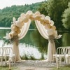 Wokceer Wedding Arch Draping Fabric 28.7" x 20FT Champagne Drapes