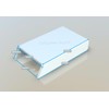 Generic 3 Pack Square Flag Hinge Replacement Covers, White, Plastic,