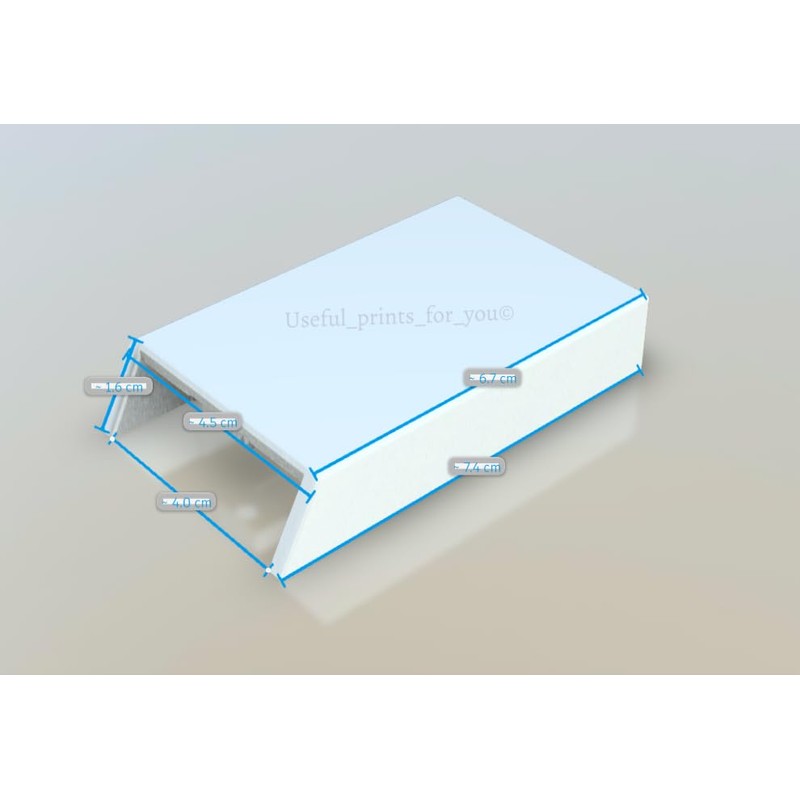 Generic 3 Pack Square Flag Hinge Replacement Covers, White, Plastic,