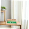 SUPVOX Shut The Box Dice Game Wooden Board Math Game