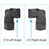 1Pair 90 Degree IEC 320 C14 Male to C13 Female