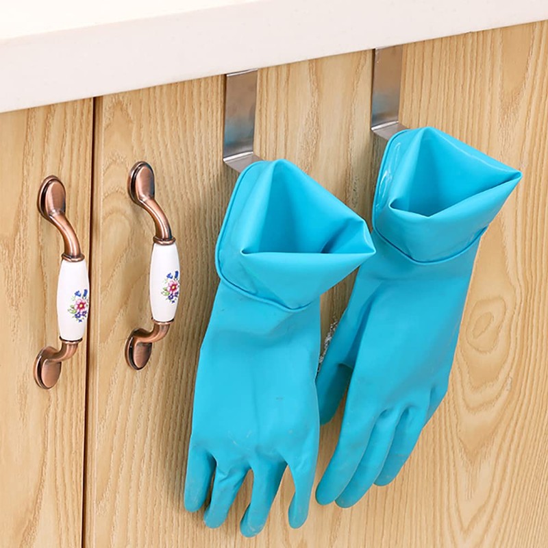 WYAN 6PCS Multifunctional Door Hook, Z Shaped Stainless Steel Hook,