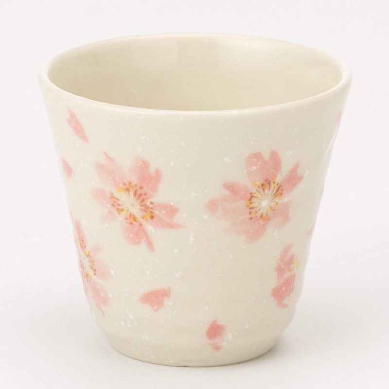 Mino W20060 Cherry Blossom Dance Warp Tea Cup, Pink