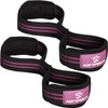 AQF Weight Lifting Straps Figure 8 with Padded Cuff Wrist