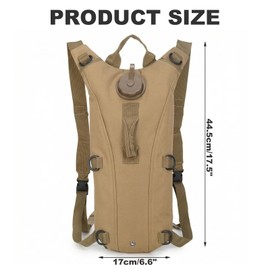 Water Backpack for Hiking 3L, Hydration Backpack with Hose, Ideal for Motorcycle, Running and Bike, Backpack with Hydration Bladder, Hydration Backpack, Bicycle Backpack with Hydration Bladder (Mud