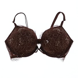 Victoria's Secret Bra Bombshell Add 2 Cups Shimmer Lace (34D, Brown)