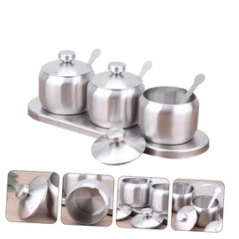 FUNOMOCYA 1Set Seasoning Bottle with Cover Multi Purpose Spice Containers for Kitchen for Sugar Salt Pepper and Dry Food Storage for Home