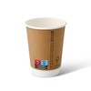 BIOZOYG Paper Cups, Pack of 25, 300 ml / 12