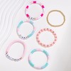 Jvvsci Inspirational Motivational Gifts Bohemian Stackable Stretch Bracelets Set Boho