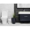 Essentra Home Marble Rectangular Trash Can for Home Office, Bedroom,