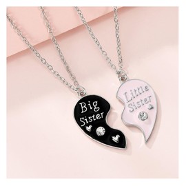 Little Big Sister Gift Necklace for 2 Sisters Gifts from Sister Birthday Present for Big Sister Little Sister Gifts