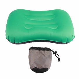 Inflatable Pillow Curved Structure Self Inflating Foldable Portable Inflatable Camping Travel Pillow for Indoor Outdoor