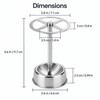 Stainless Steel Toothbrush Holder, Makeup Brush Organizer with 4 Slots,