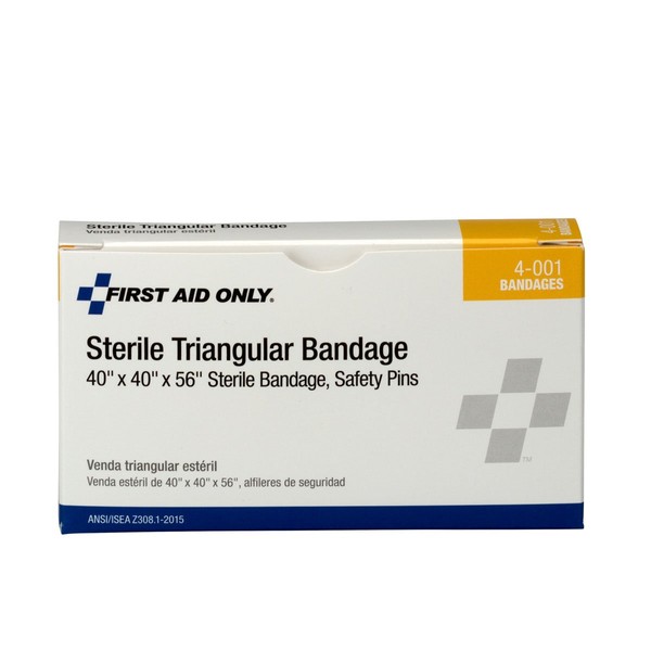 First Aid Only 4-001 40 Sterile Triangular Bandage, Large