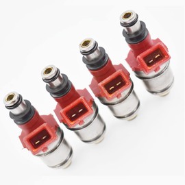GENRICS 4Pcs Fuel Injectors Replacement for Nissan D21 1990 1991 1992 1993 1994 / for Nissan Pickup 2.4L 1995 16600-86G00 1660086G00