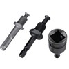 Gasea 3Pcs Drill Chuck Adapter Connecting Extension Rod to 1/2-20UNF