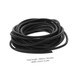 Epdm Tira de Sellado Redonda para Muebles Negra y Gabinetes
