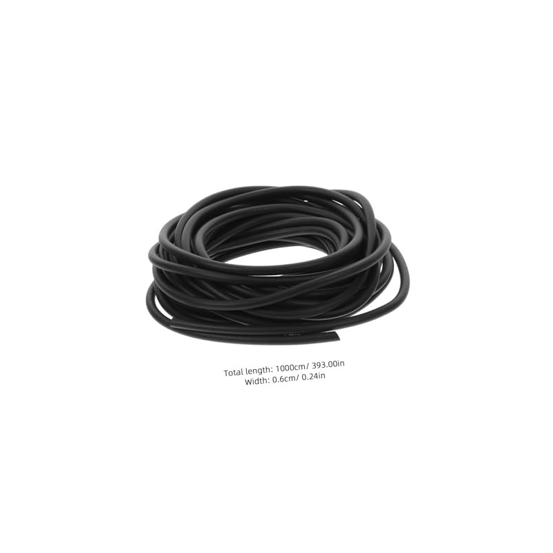 Epdm Tira de Sellado Redonda para Muebles Negra y Gabinetes