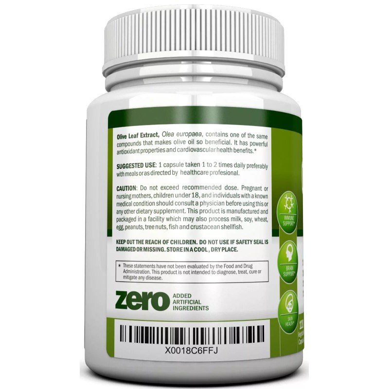 NutriONN Olive Leaf Extract - 750 Mg - 120 Capsules