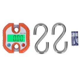 Hanging Scale LCD Digital Display 150KG Range Weighing Tool for Warehouse Luggage Orange