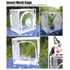 Insect Mesh Cage Greenhouse Outdoor Ventilated Butterflies Habitats Cage 40x30x40cm