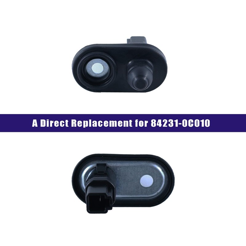 Eterpace 2Pcs Front & Rear Door Jamb Switch, Compatible with