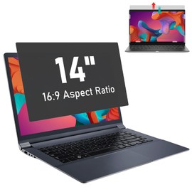 14 inch Laptop Privacy Screen Filter for 16:9 Widescreen Display, SOPPY Anti Glare Screen Protector for Notebook, Laptop Monitor Screen Privacy Filter, UV and Blue Light Filter (14",16:9)