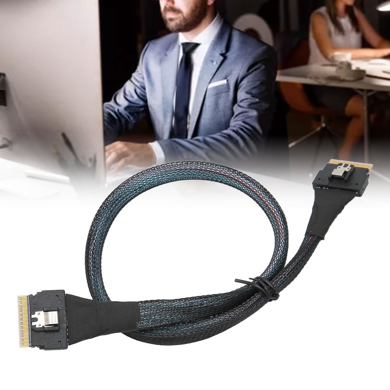 Data Transmission Cable Slim SAS SFF‑8654 8i to SFF‑8654 8i