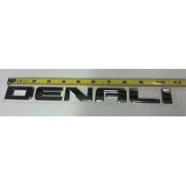 General Motors GM 15825691 Chrome Emblem Denali for 07-20 Yukon Sierra Terrain by GMC OEM