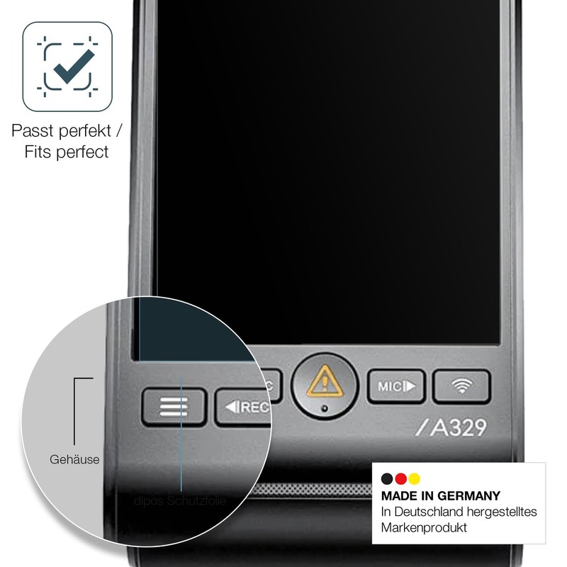 dipos I 2x Screen Protector 9H Matte Compatible with VIOFO