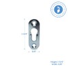 Keyhole Hangers, Single Hole Hanging Plates - Pack of 100