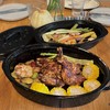 Granite enamel roaster with lid 13inch 18inch Granite Roasting Pans