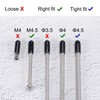 TA-VIGOR 100Pcs Rubber End Caps, 6mm ID Round Flexible Screw