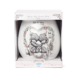 Me To You AGX01006 Tatty Teddy Wedding Fund Moneybox, Gift Boxed, L, Blue,grey,silver