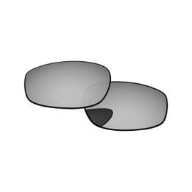 PapaViva Replacement Lenses for Oakley Monster Dog Chrome Silver